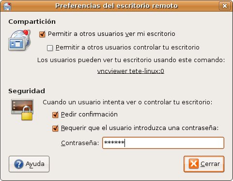 escritorio remoto en ubuntu