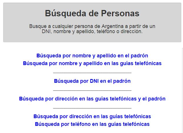 como encontrar personas por internet en argentina
