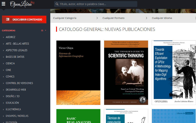 portal de libros openlibra 