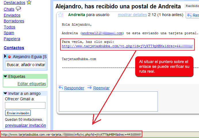 correo falso phishing