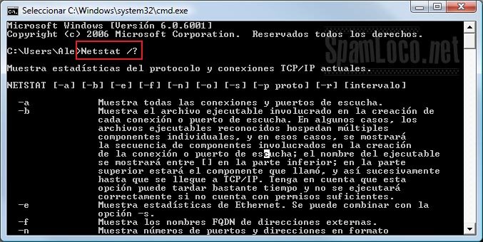 netstat comando