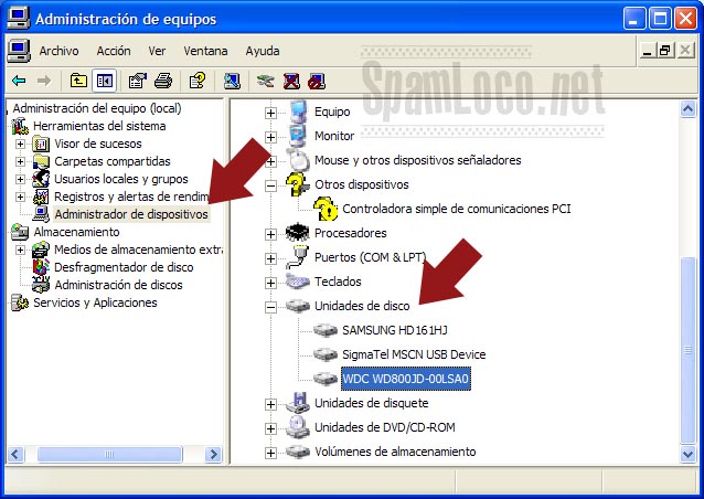 unidades de disco en windows