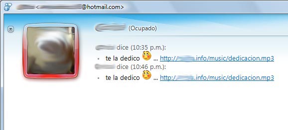 te la dedico spam en msn