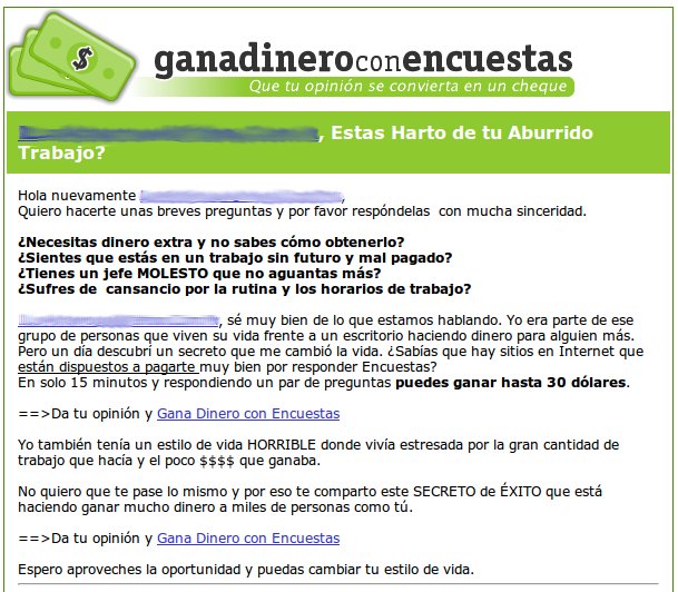 diario esponja sucesor El engaño de ganar dinero contestando encuestas