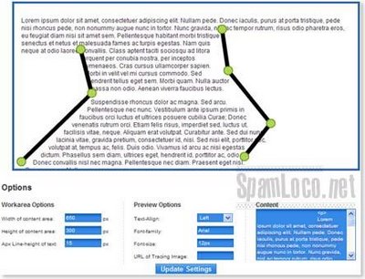 efecto texto css con curvas