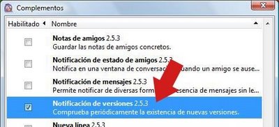 Notificador versiones pidgin