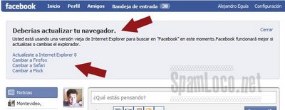 Facebook Ie6