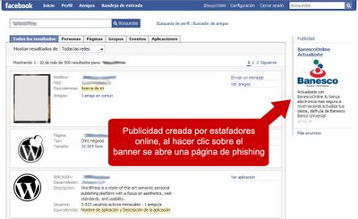 Publicidad falsa facebook