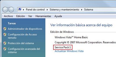 Service Pack Vista