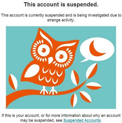 Twitter cuenta suspendida