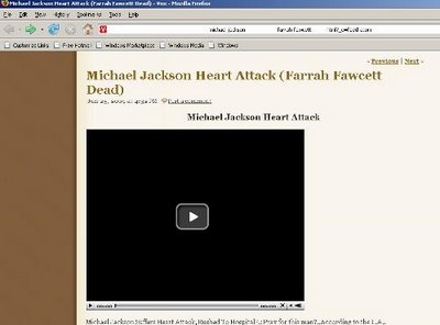 Video falso Jackson