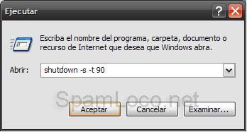 shutdown windows comando