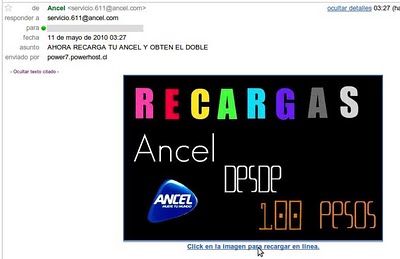 recarga ancel correo