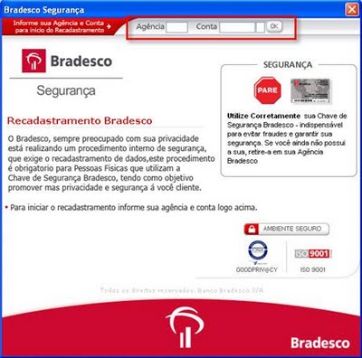 spam robo Bradesco