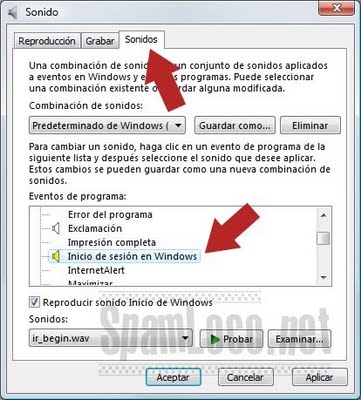 cambiar sonido inicio de windows