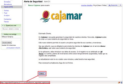 cajamar correo falso