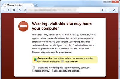 chrome alerta falsa