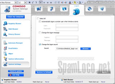 Comodo System Cleaner