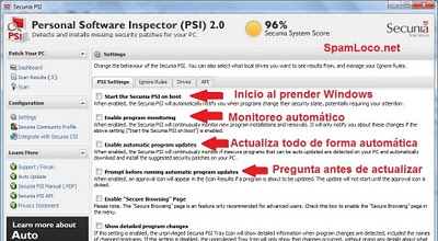 Secunia-PSI- configuracion