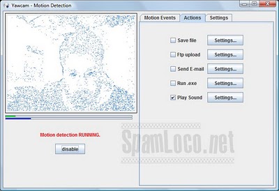 configuracion de yawcam