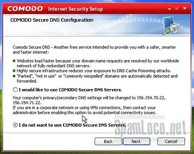Comodo secure dns ip using tightvnc viewer to login from my laptop to my desktop