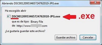 imagen falsa exe