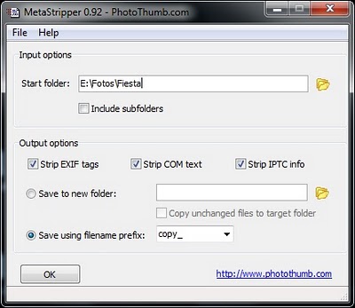 programa para eliminar metadatos de una fotografia en windows