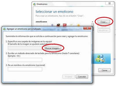 imagen como emoticono en msn