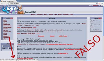 emule-sitio-falso