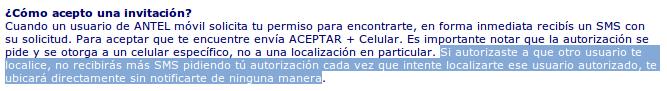 antel localizar celular