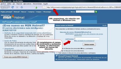 Phishing de Hotmail