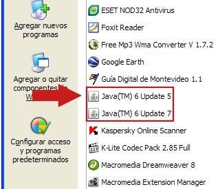 Java desinstalar