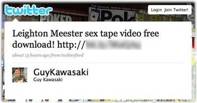 twitter guykawasaki infectado