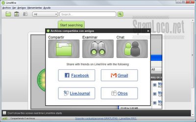 limewire facebook gmail