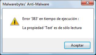 error Malwarebytes