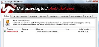 MalwareBytes falso positivo