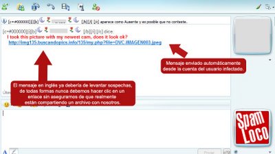 foto msn mensaje malware