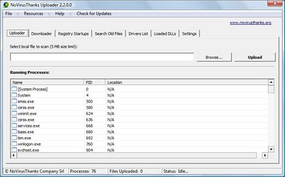 NoVirusThanks Uploader