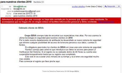 spam bbva