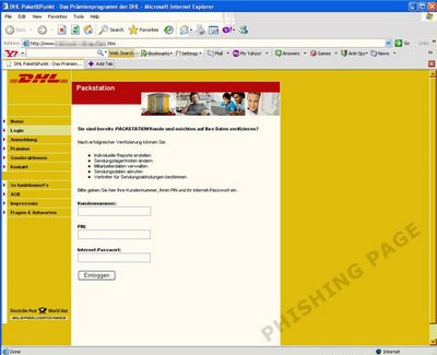 DHL phishing