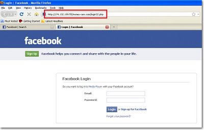 facebook pagina falsa login