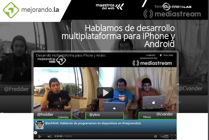 mejorando la web programa en vivo