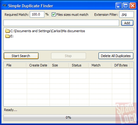 Simple Duplicate Finder eliminar duplicados