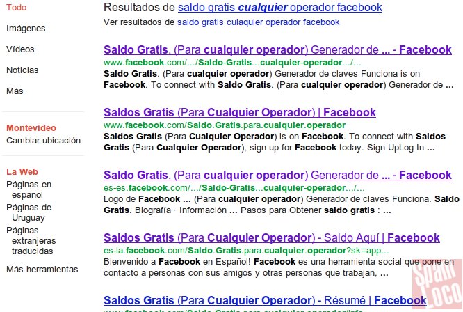 resultados saldo gratis en facebook