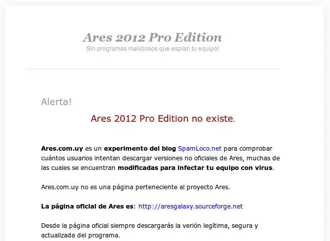 advertencia final ares com uy