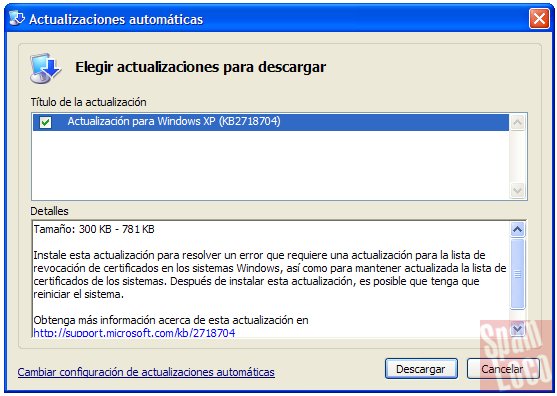 actualizacion KB2718704