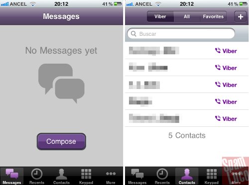 aplicacion viber en iphone