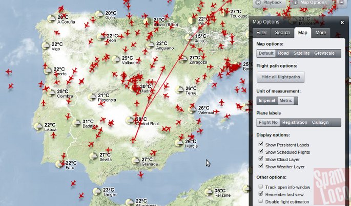 aviones sobre espana