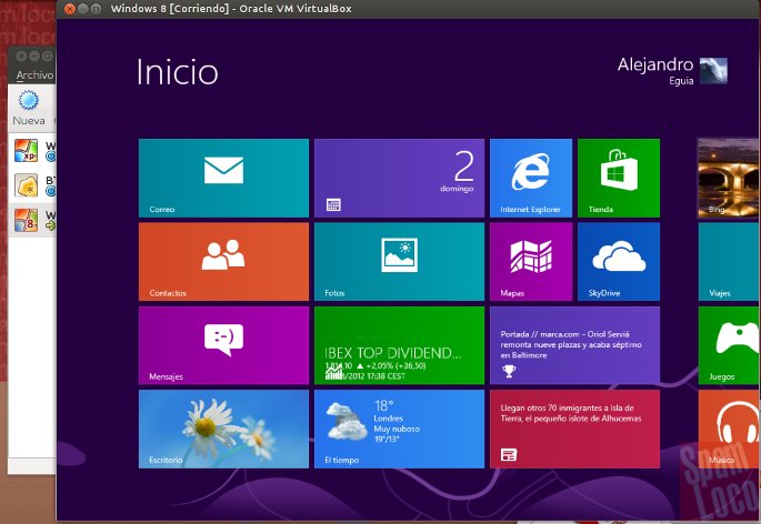 windows 8 en virtualbox