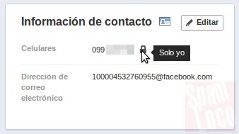 numero movil solo yo privacidad en facebook